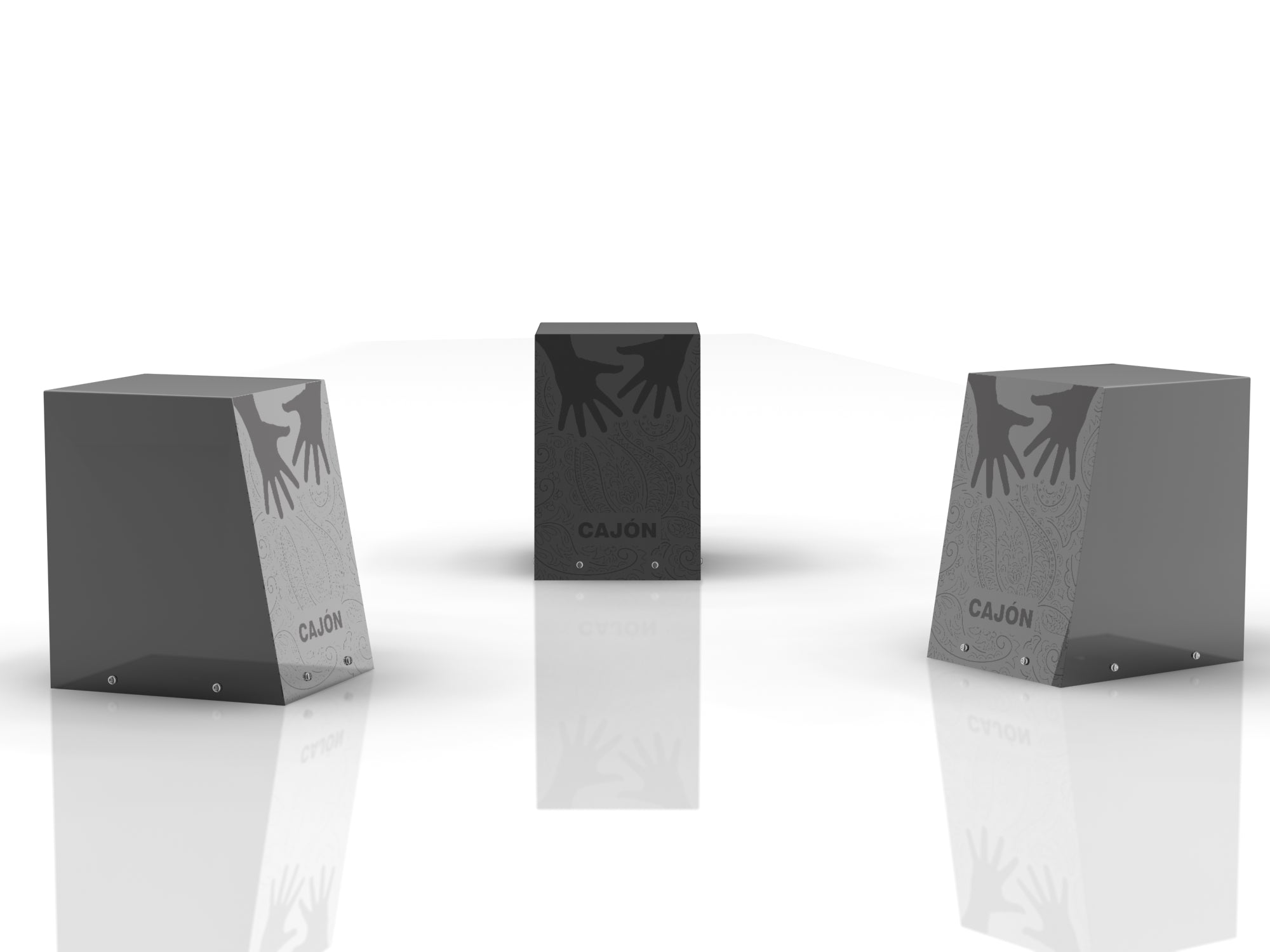 Cajon udendørs trommecirkel (Sæt af 3)