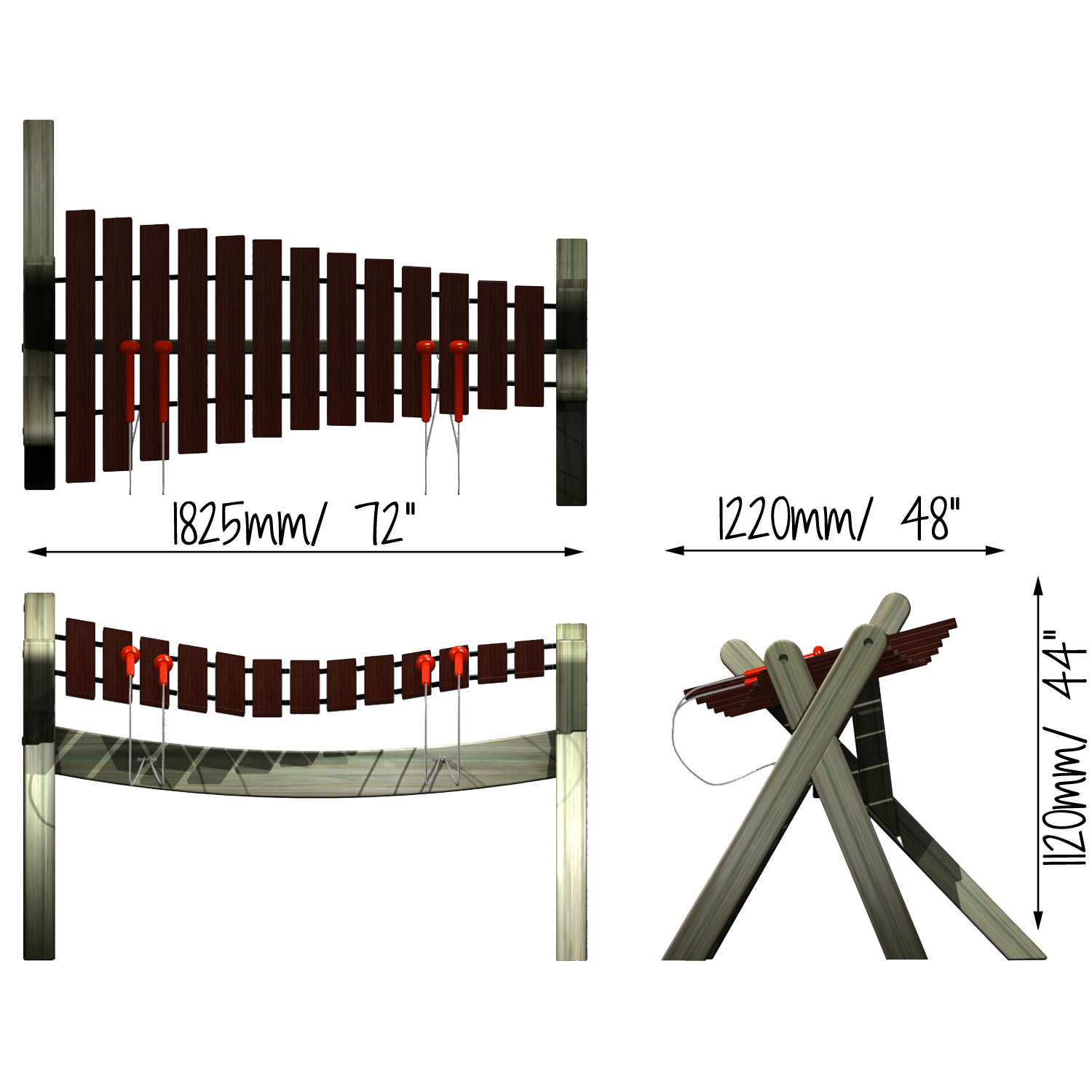 Akadinda, udendørs marimba