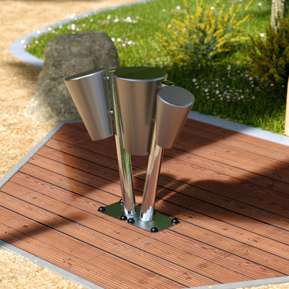 Street Congas Trio, outdoor steel drums