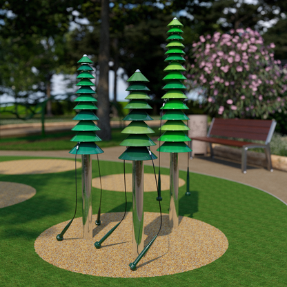 Sylvan Bell Trees, outdoor bell trees (set of 3)