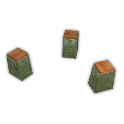 Cajon Deluxe udendørs trommecirkel (Sæt af 3)