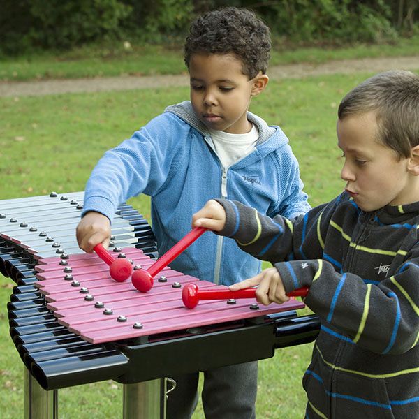 Two Boys Playing Playground AkadindaXylophone